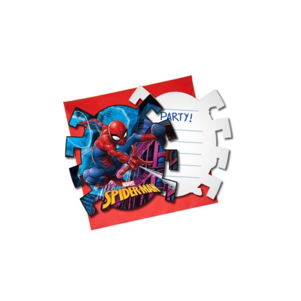 Einladungskarte Spiderman 6 Stkhrw9zNfKOSv9L