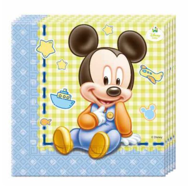 Servietten Baby Mickey Maus