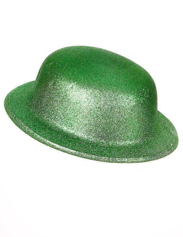 chapeau melon vert a paillettes adulte saint patrick 231808