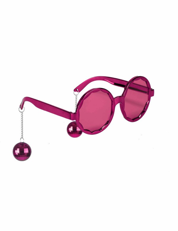 lunettes roses disco adulte 223324 1